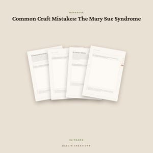 Cuaderno de ejercicios sobre el síndrome de Mary Sue / Ejercicios de escritura de ficción en PDF / Desarrollo de personajes / PDF imprimible / Descarga digital de Goodnotes imagen 4