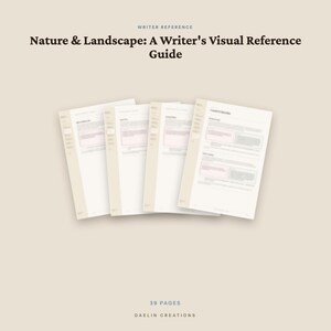 Nature & Landscape | Writer's Reference Guide | Sensory Scene-Building | Goodnotes PDF image 2