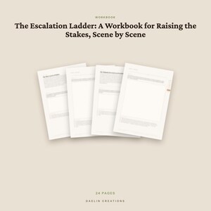 Rising Action & Stakes Escalation | Fiction Writing Workbook | Printable PDF Workbook | Goodnotes Digital Download image 4