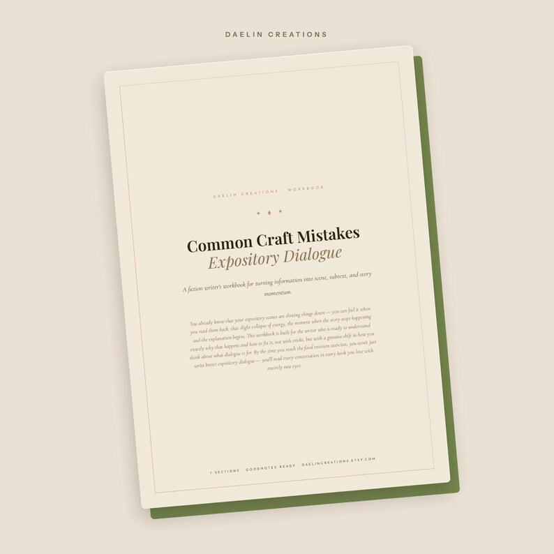 Werkboek voor beschrijvende dialogen | Schrijfvaardigheidsoefeningen (PDF, printbaar) | Goodnotes (PDF) afbeelding 3
