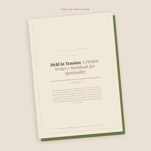 Spirituality & Faith | Held in Tension | Fiction Writer's Workbook | Printable PDF | GoodNotes Digital Download image 3