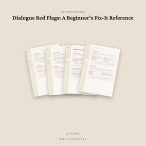 Guide de référence pour corriger les erreurs de dialogue les plus fréquentes chez les auteurs de fiction | Cahier d'exercices | PDF imprimable image 5