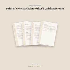 Point of View Quick Reference Guide | POV Techniques, Rules & Craft Notes | Printable PDF | Goodnotes PDF image 4