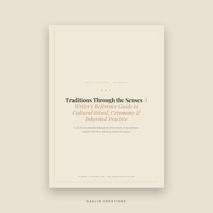 Tradities via de zintuigen | Naslagwerk voor rituelen, ceremonies en culturele gebruiken | Werkboek voor ambachten (pdf) | Goodnotes (pdf) afbeelding 2