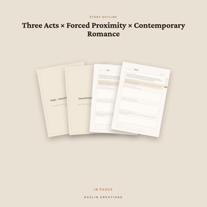 Tvingad närhet Samtida romantik | Tre akters taktslag | Romanplanerare | GoodNotes PDF bild 4