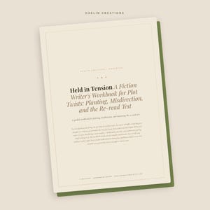 Werkboek voor het schrijven van fictie — Plotwendingen: Introductie, misleiding en de herleestoets | Printbare pdf voor schrijvers afbeelding 3