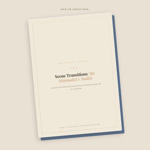 Scene Transitions Writer's Reference Guide — Printable Craft Toolkit for Fiction Writers image 4
