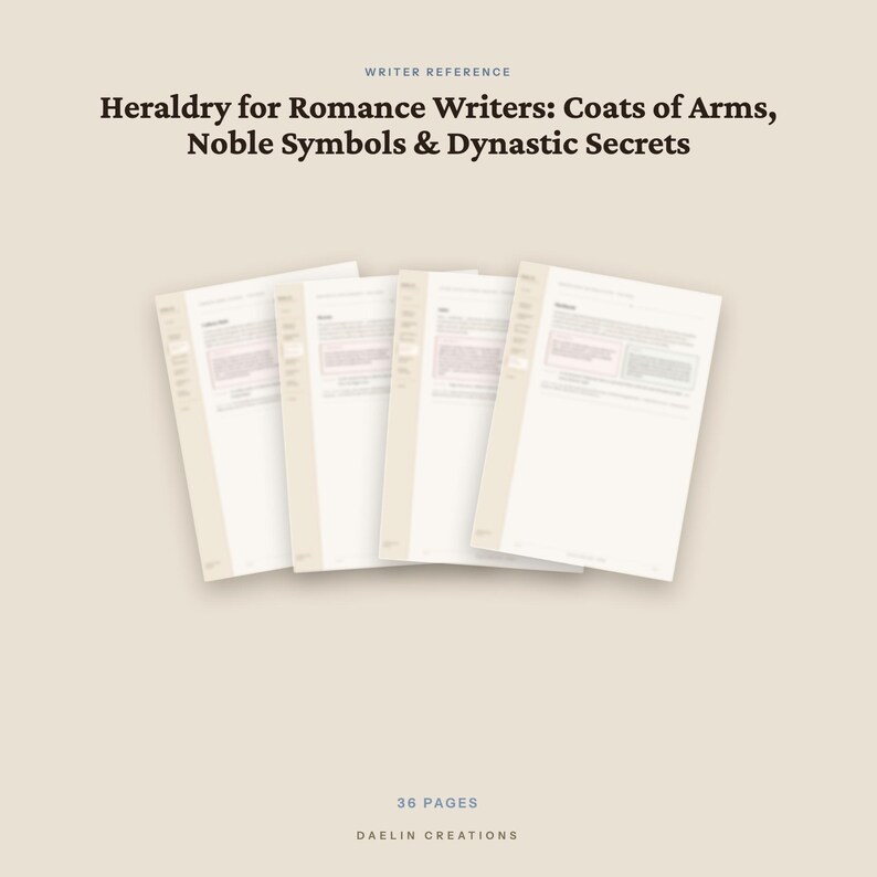 Heraldry for Romance Writers — Coats of Arms, Noble Symbols & Dynastic Secrets | Fiction Writer Reference Guide image 5