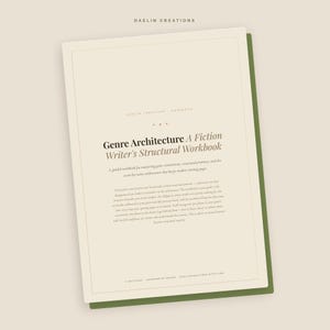 Genre Architecture Workbook | Printable PDF | Genre Conventions, Story Structure & Scene Planning | Novel Planner | Goodnotes PDF image 3