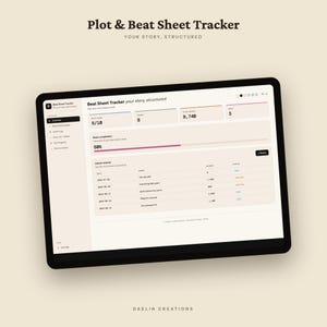 Handlungsverfolgung | Beat-Sheet-Tracker | Dashboard für Belletristikautoren | Romanplaner Bild 9