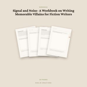 Signal and Noise | Villain Writing Workbook | Craft Exercises for Antagonists | Novel Planner | Romance Reference Guide | Goodnotes PDF image 4