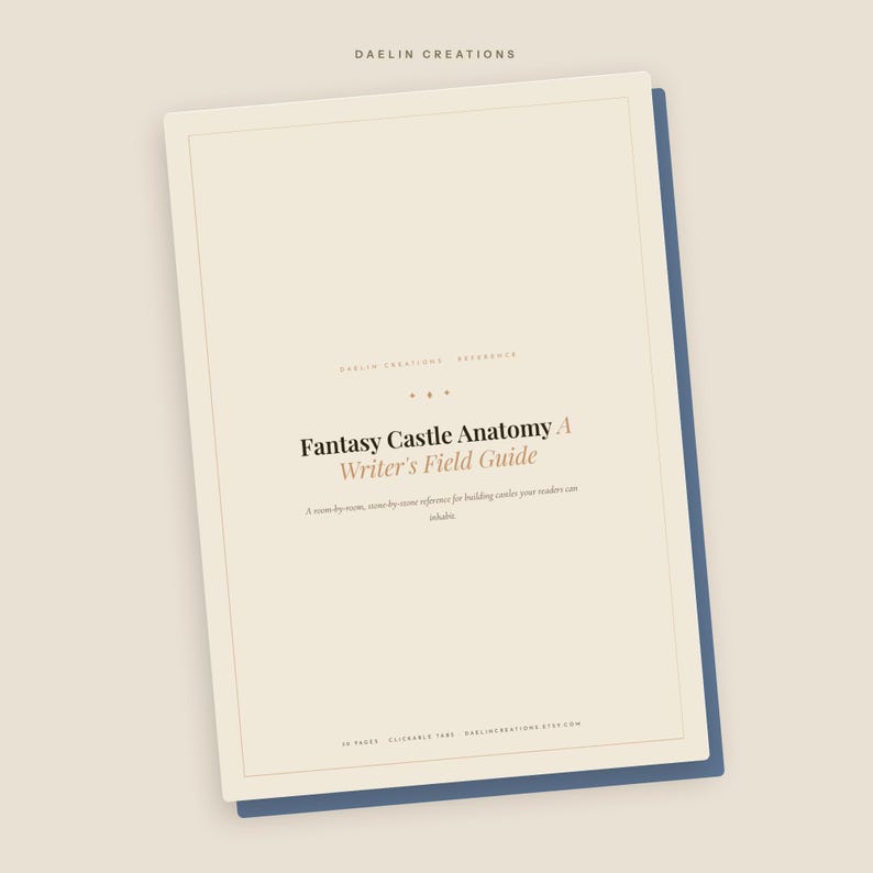 Fantasy Castle Anatomy Writer's Field Guide — Rum-för-rum-referens för skönlitterära författare bild 4