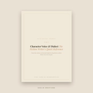 Character Voice & Dialect | Craft Book for Fiction Writers | Advanced Writing Techniques | Romance Reference Guide | Goodnotes PDF image 2