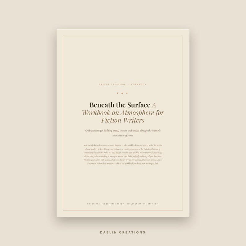 Atmosphere Writing Workbook for Fiction Writers — Craft Exercises for Tension & Dread PDF image 2