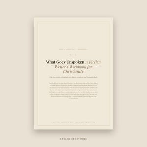 Christian Fiction Writing Workbook | Faith, Grace & Redemption Craft Exercises PDF | Goodnotes Digital Download image 2