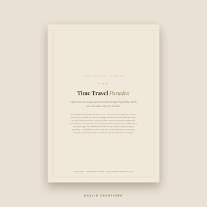 Time Travel Paradox | Craft Exercises for Writers | Printable PDF | GoodNotes Digital Download image 2