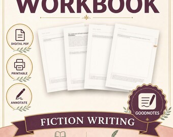 ホラーライティングワークブック（印刷可能なPDF）｜恐怖、不安、緊張感を刺激するフィクションライティングのヒント｜ライター向けエクササイズジャーナル