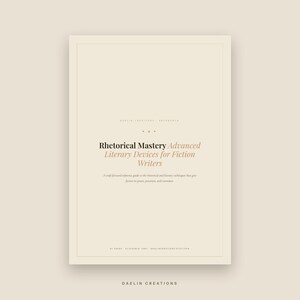 Handboek voor retorische vaardigheden | Naslagwerk over literaire stijlmiddelen | Romanplanner | Naslagwerk voor romantische literatuur | Goodnotes PDF afbeelding 2
