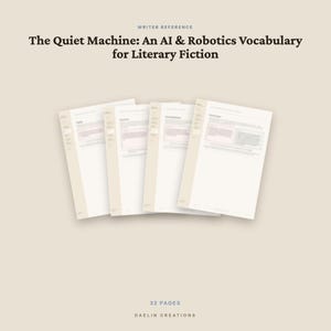 AI and Robotics Vocabulary Guide for Writers | Sci-Fi Fiction Writing Reference | Printable PDF Word List for Novelists & Worldbuilding image 4