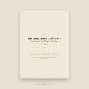 Cahier d'exercices pour démarrer des scènes | Écriture de fiction - PDF imprimable | Exercices de rythme, de construction de scènes image 3