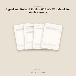 Magic System Workbook for Fiction Writers | Printable PDF | Writing Prompts for Fantasy & Speculative Fiction image 4