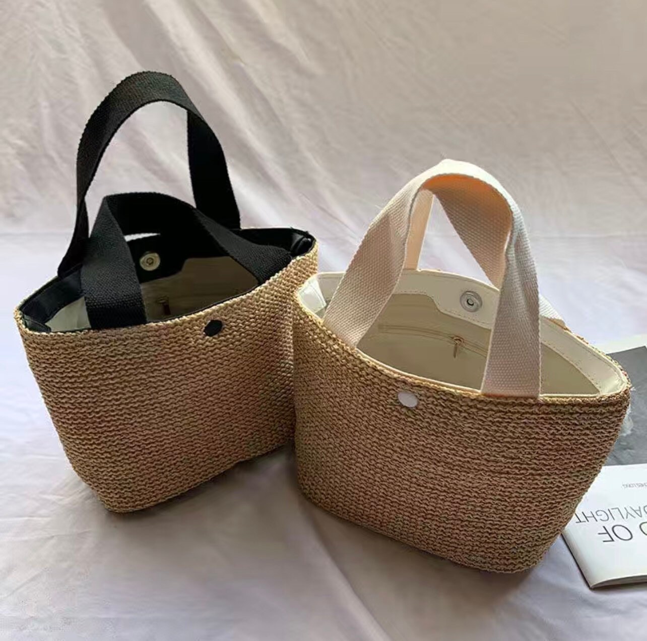 Beach Bag Holiday Bag Summer Bag Woven Bag Handle Beach Bag Etsy UK