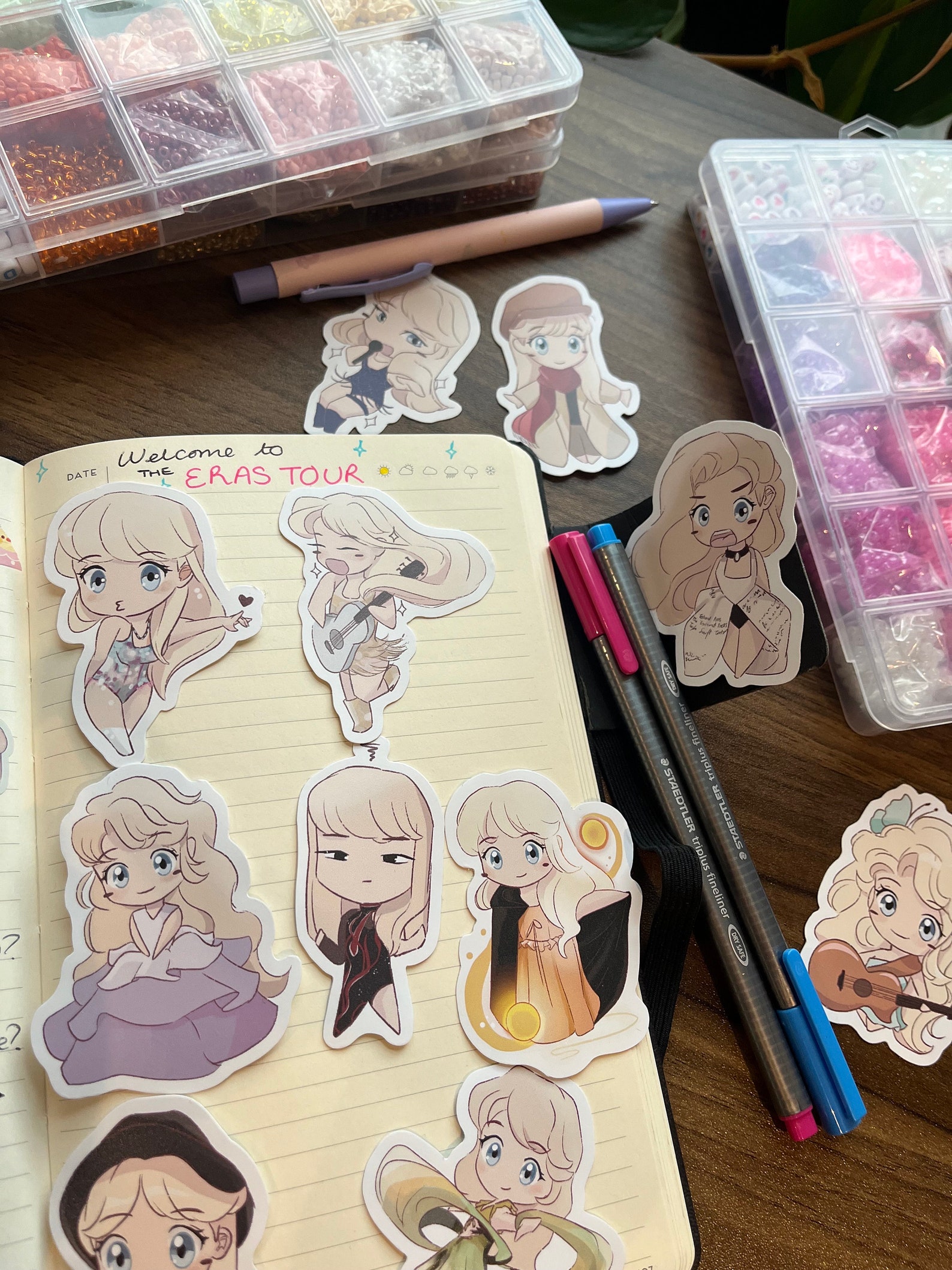 Dvachibi Sticker Chibi Sticker Pack - Vinyl Decals for Fans, Illustrated and Handmade ...