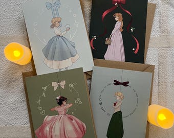 Book Christmas Cards for Christmas Gifts and Bookworm Presents