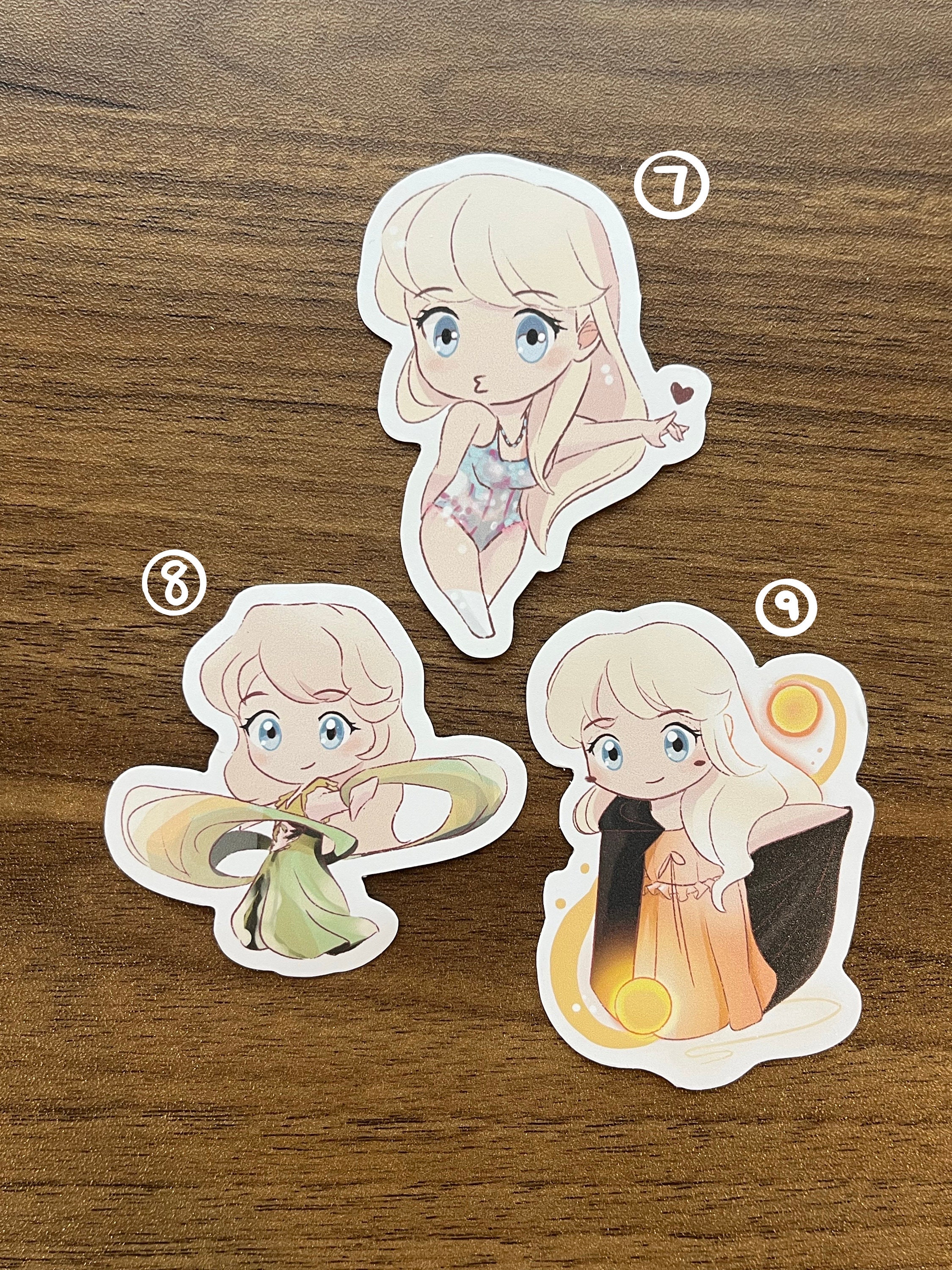 Dvachibi Sticker Chibi Sticker Pack - Vinyl Decals for Fans, Illustrated and Handmade ...