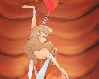 Cute art print for girls and guys