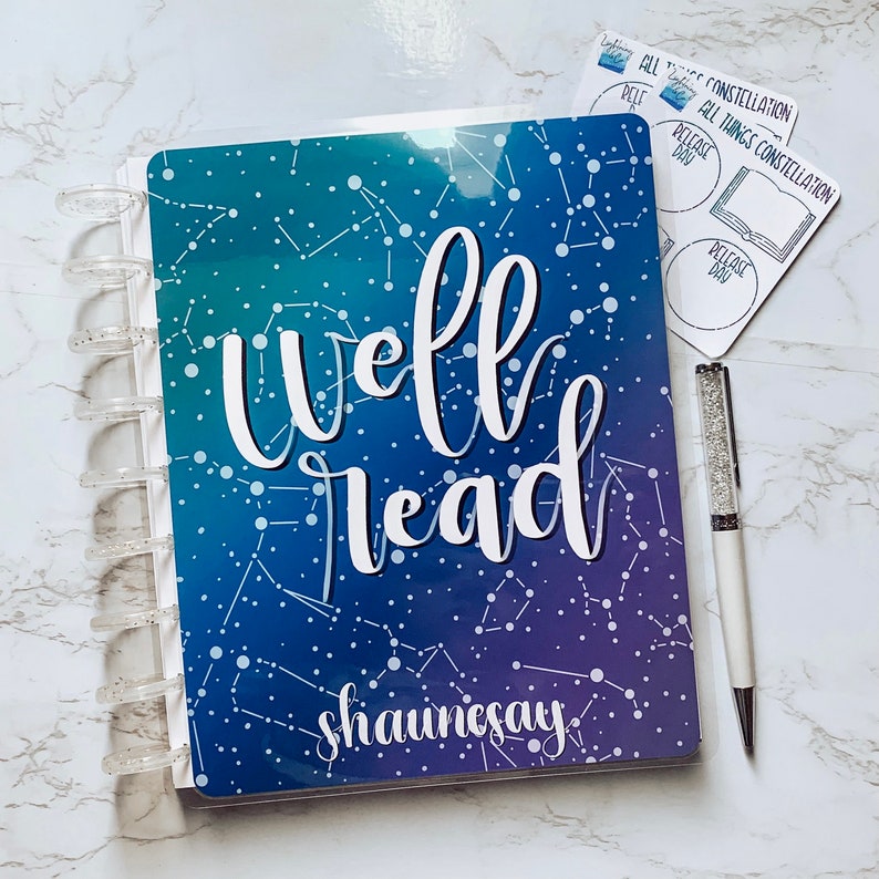 Well Read Planner COVER Reading Planner Book Planner Etsy