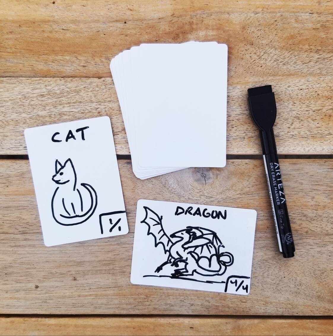 Dry Erase Tokens Reusable Pack of 20 With Dry Erase Marker Etsy UK