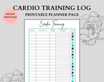 Printable Training Tracker | Print At Home | Sports and Exercise Practice Planner | Checklist for Daily Training and Tracking