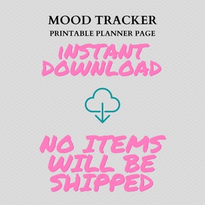 Monthly Mood Tracker Mood Tracker Mood Tracker Journal image 4