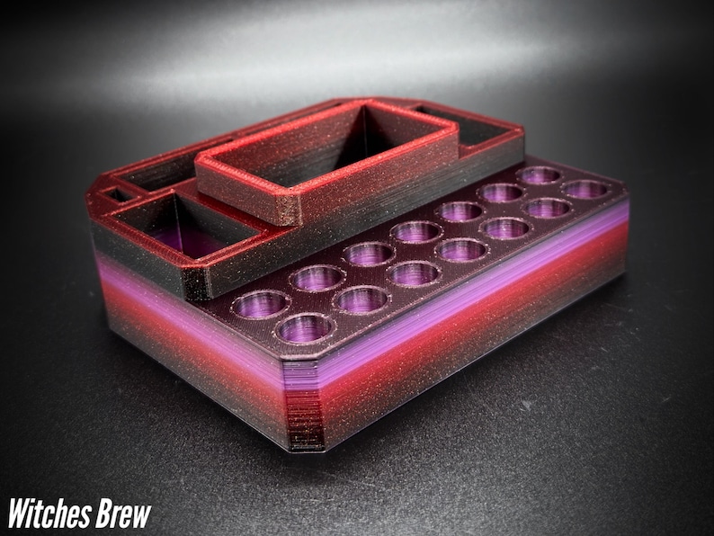 510 Cartridge Holder with 14 Spaces and Segmented Storage for Yocan Uni/Ccell Palm/Dart/Pax Era Witches Brew