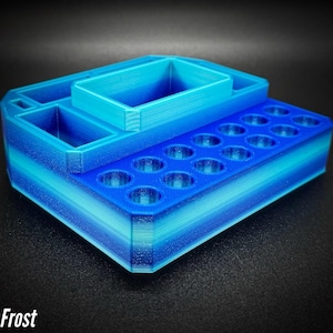 510 Cartridge Holder with 14 Spaces and Segmented Storage for Yocan Uni/Ccell Palm/Dart/Pax Era Winter Frost