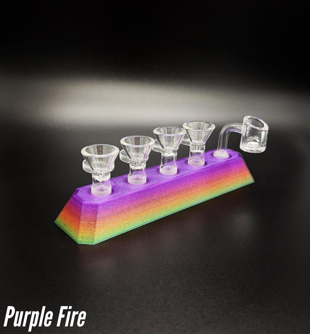 NEW Ultra Wide Edition 14mm Male Glass Slide Holder Five Spaces Etsy