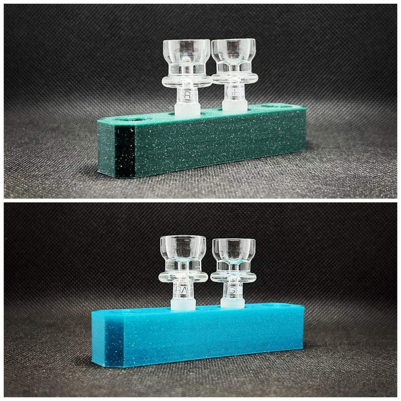 10mm Male Glass Slide Holder Four Spaces Etsy