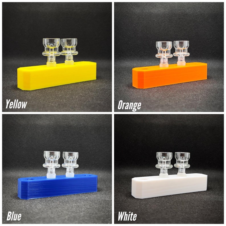 10mm Male Glass Slide Holder Four Spaces Etsy