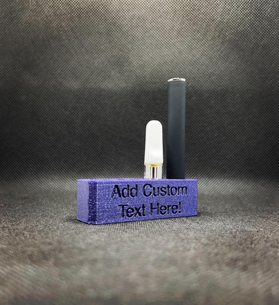 Custom Text 510 Cartridge and Battery Pen Holder Four Spaces