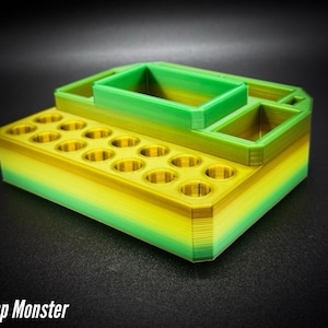 510 Cartridge Holder with 14 Spaces and Segmented Storage for Yocan Uni/Ccell Palm/Dart/Pax Era Swamp Monster