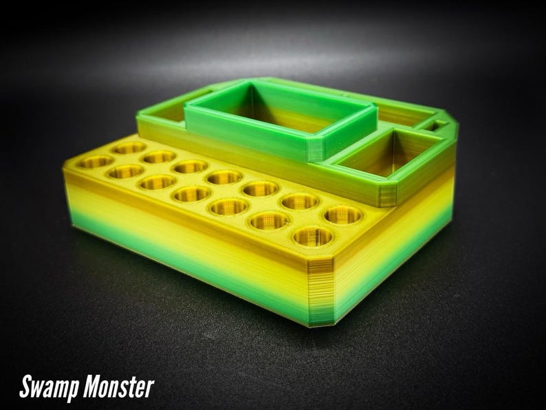 510 Cartridge Holder with 14 Spaces and Segmented Storage for Yocan Uni/Ccell Palm/Dart/Pax Era Swamp Monster