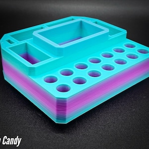 510 Cartridge Holder with 14 Spaces and Segmented Storage for Yocan Uni/Ccell Palm/Dart/Pax Era Cotton Candy