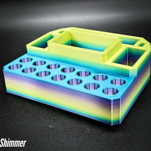 510 Cartridge Holder with 14 Spaces and Segmented Storage for Yocan Uni/Ccell Palm/Dart/Pax Era Spring Shimmer