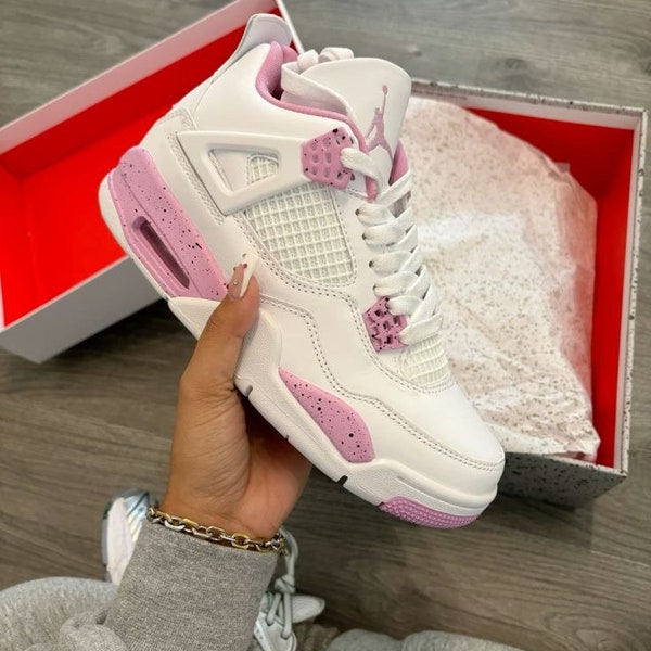 Jordan 4 Blanc Rose Oreo - Pour Hommes Et Femmes