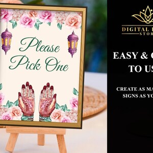 Please pick one Indian Wedding decor, Henna station signs & Mehndi decorations, Indian Food station signs, Mehndi decor station, Haldi decor