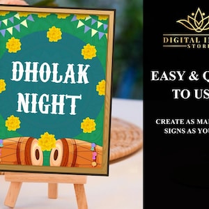Dholki decor Mehndi decoration Desi wedding, Indian Wedding decor & Henna station signs, Mehndi decor station Haldi decor, Dholki decoration
