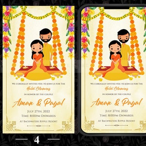 Digital Haldi Save the Date Haldi Fun Electronic invitation, Haldi Save the Date invitation card, Haldi Ceremony invites, Haldi Party invite