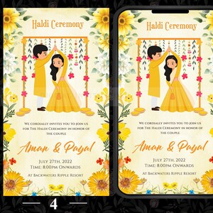 Haldi Fun Electronic invitation, Haldi Save the Date invitation card, Haldi Ceremony invite, Haldi Party invite, Digital Haldi Save the Date