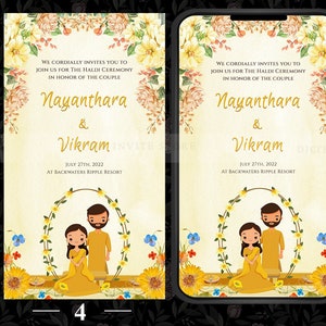 Haldi Party invite, Digital Haldi Save the Date Haldi Fun Electronic invitation, Haldi Save the Date invitation card, Haldi Ceremony invites